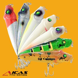 Kit de 7 Iscas Especiais (Nova coleção Aicas Mini Macetão) 7,5cm 10g