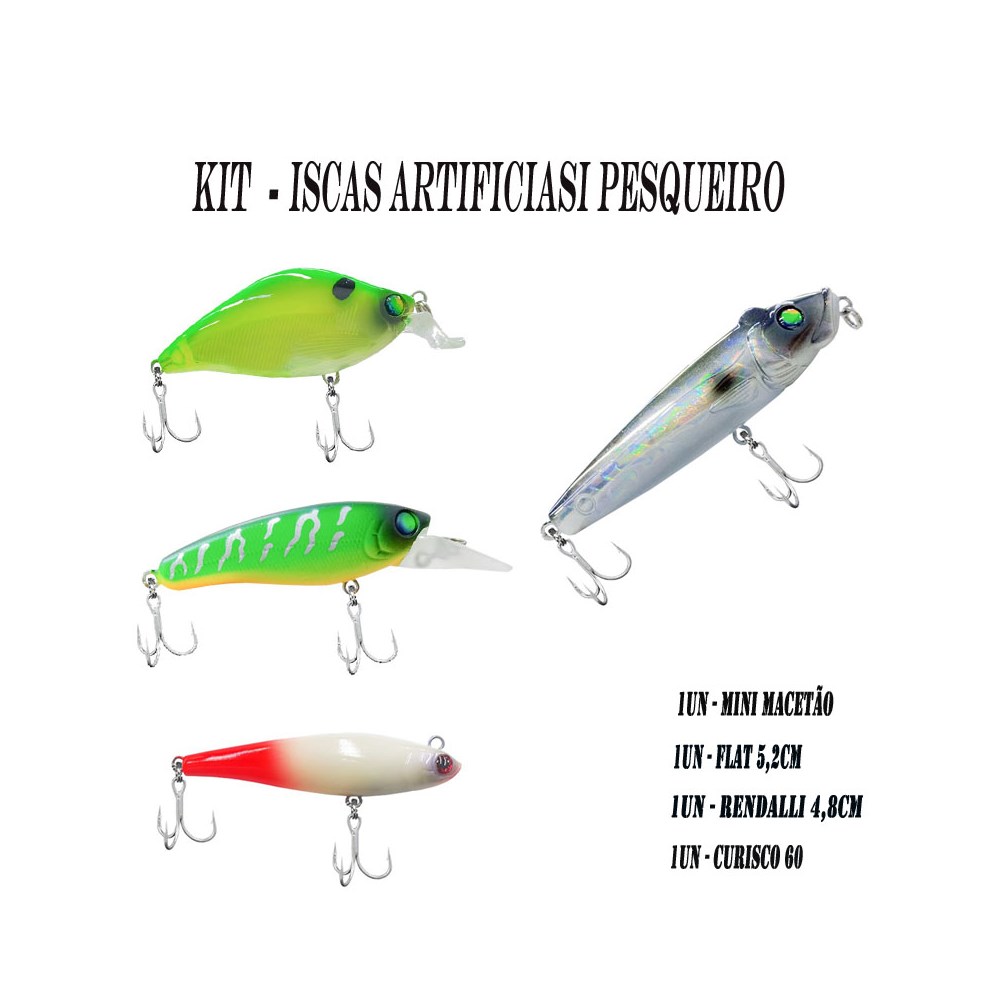 Kit Iscas Artificiais (Pesqueiro)