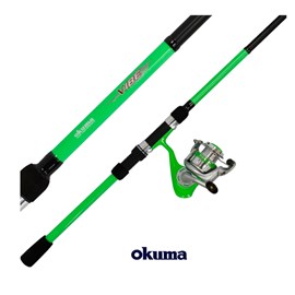 Kit Okuma Vibe Vara VB 7'0'' - 2,10m 30lb + Molinete VB-30 - Verde