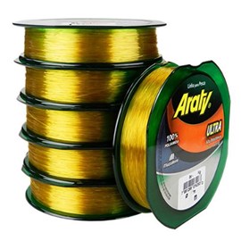 Linha Mazzaferro Araty Ultra (120m) Ouro Gold 0,50mm(16,5kg) 36,4lb
