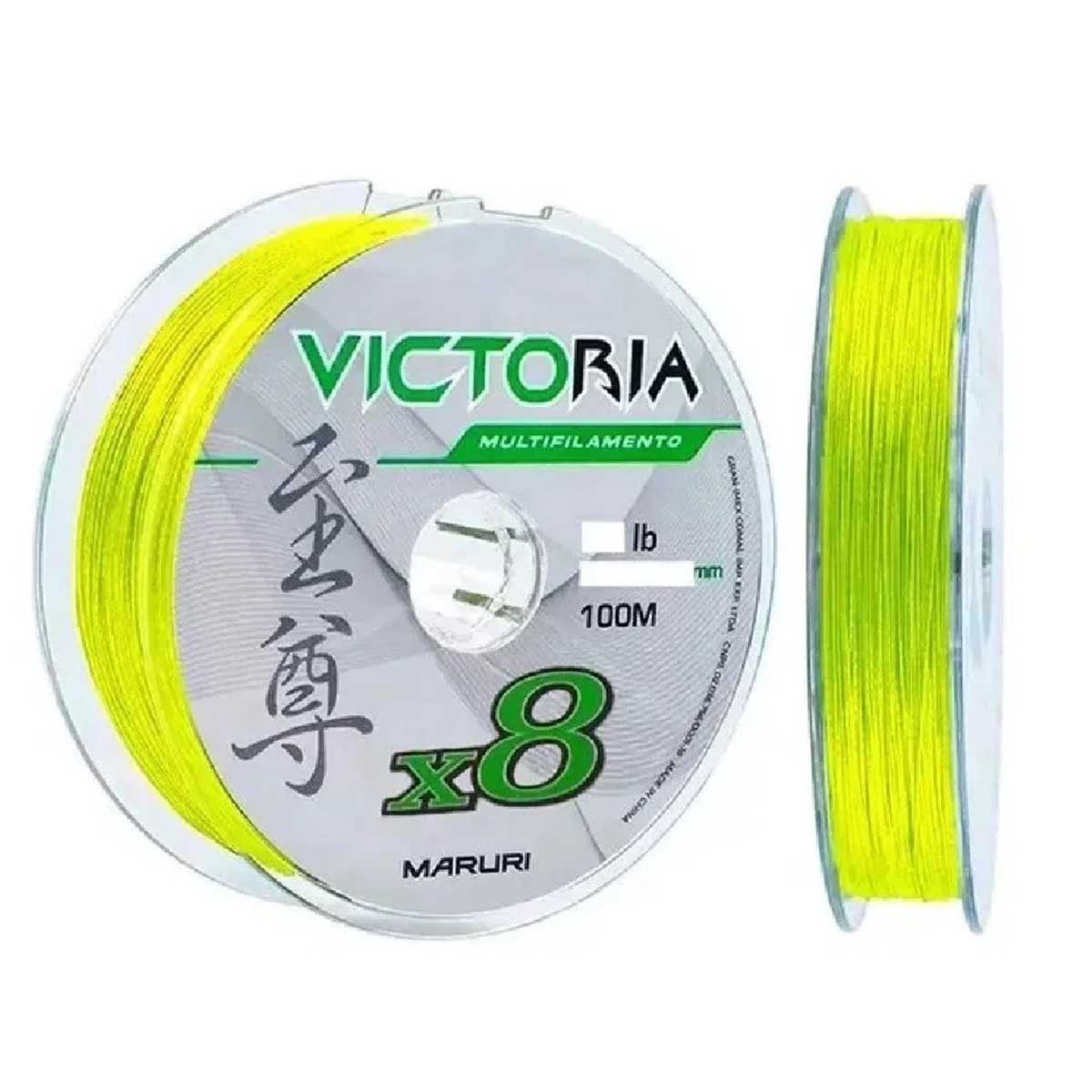 【ma】BrightWin① Linha Multifilamento Maruri Victoria X8 0,34mm 44lb 100m - Sugoi