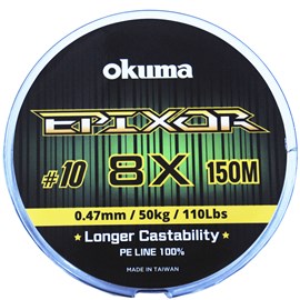 Linha Okuma Epixor 8X 10 0,47mm 150m