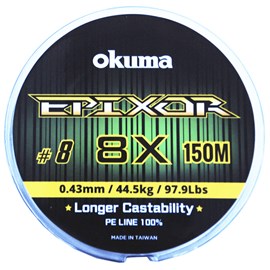 Linha Okuma Epixor 8X 8 0,43mm 150m