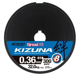 Linha Owner Broad KIZUNA 8X PE 6.0 72lb Verde Musgo C/275m