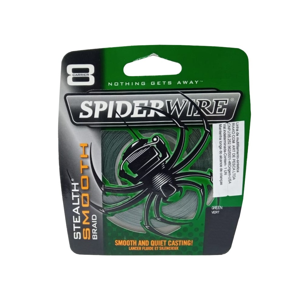 Linha SpiderWire Stealth Smooth 65lb(0,43mm) C/182m Moss Green