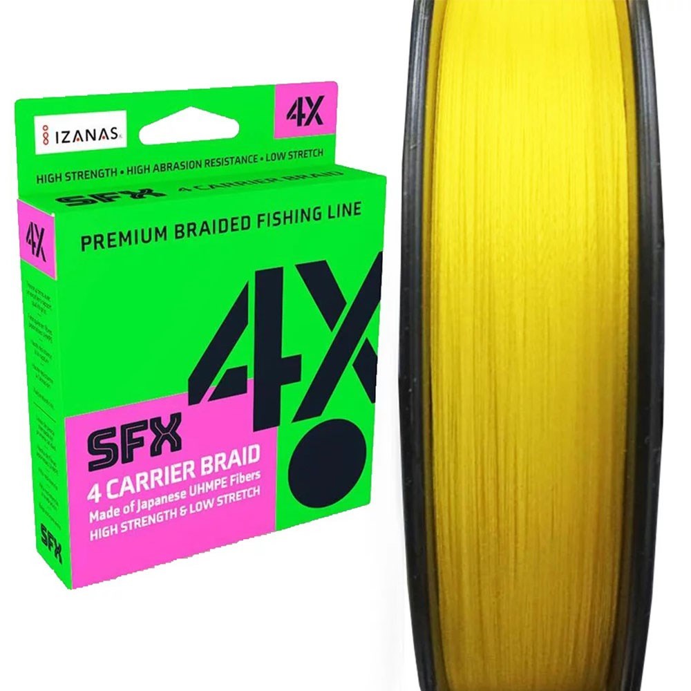 Linha Sufix SFX Braid 4X Multi PE1.5 (0,205mm) 25lb - Amarelo