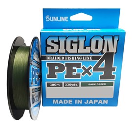 Linha SunLine Siglon X4 PE1.0(0,171mm)16lb C/300m Dark Green