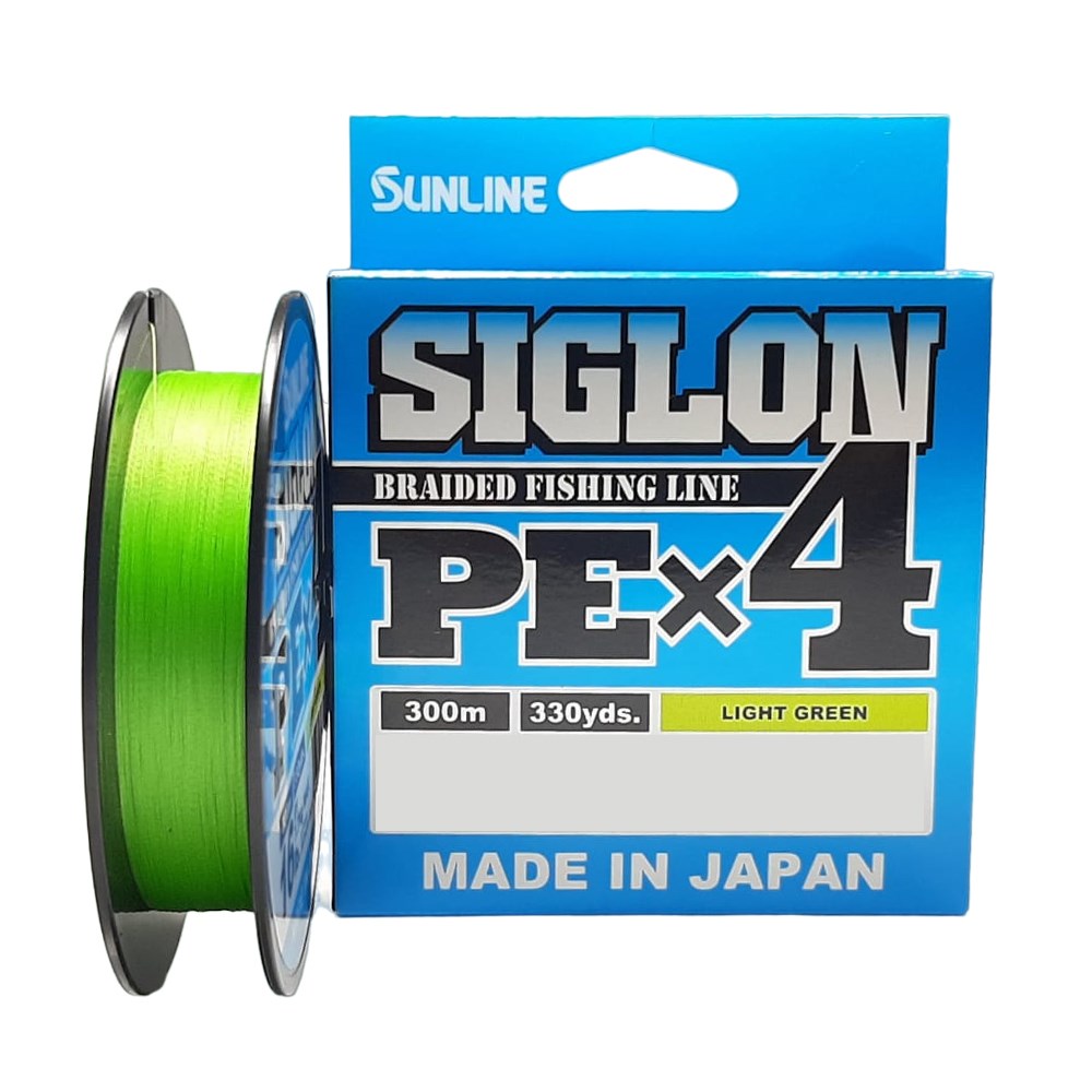 Linha SunLine Siglon X4 PE3.0 (0,296mm) 50lb C/300m Light Green