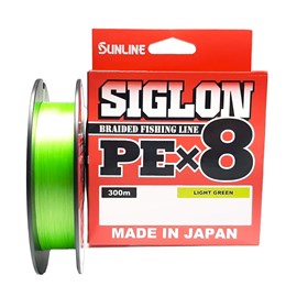 Linha Sunline Siglon X8 #1 0,171mm 16lb 300m Light Green