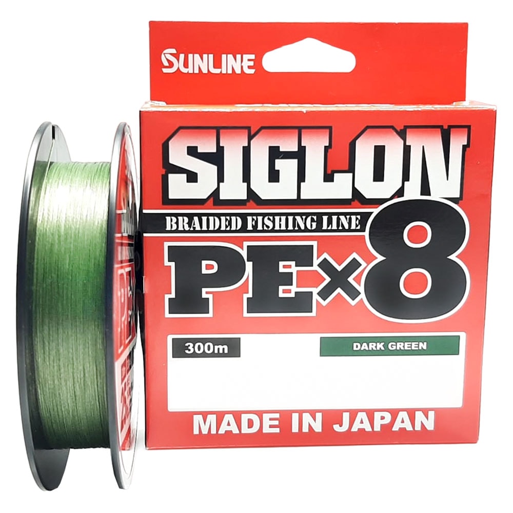 Linha Sunline Siglon X8 #1.7 0,223mm 30lb 300m Dark Green