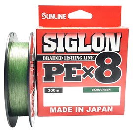 Linha Sunline Siglon X8 #2.5 0,270mm 40lb 300m Dark Green
