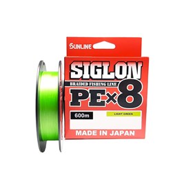 Linha Sunline Siglon X8 #4 0,342mm 60lb 600m Light Green