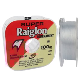 Linha Super Raiglon Tour Branca - 0,70mm - Nylon Fluor Coating - C/ 100m Linha Super Raiglon Tour Branca - 0,70mm - Nylon Fluor Coating - C/ 100m