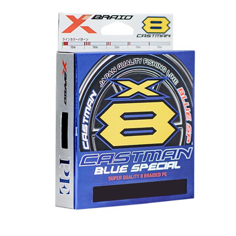 Linha X-Braid Castman Blue X8 PE2.5(0,26mm) 46lb 300m 60088