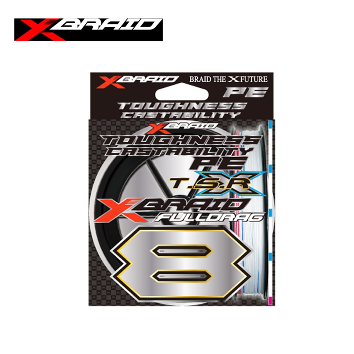 Braidページ Linha X-Braid FullDrag X8 T.S.R PE #4 70lb C/300m - Sugoi Big Fish