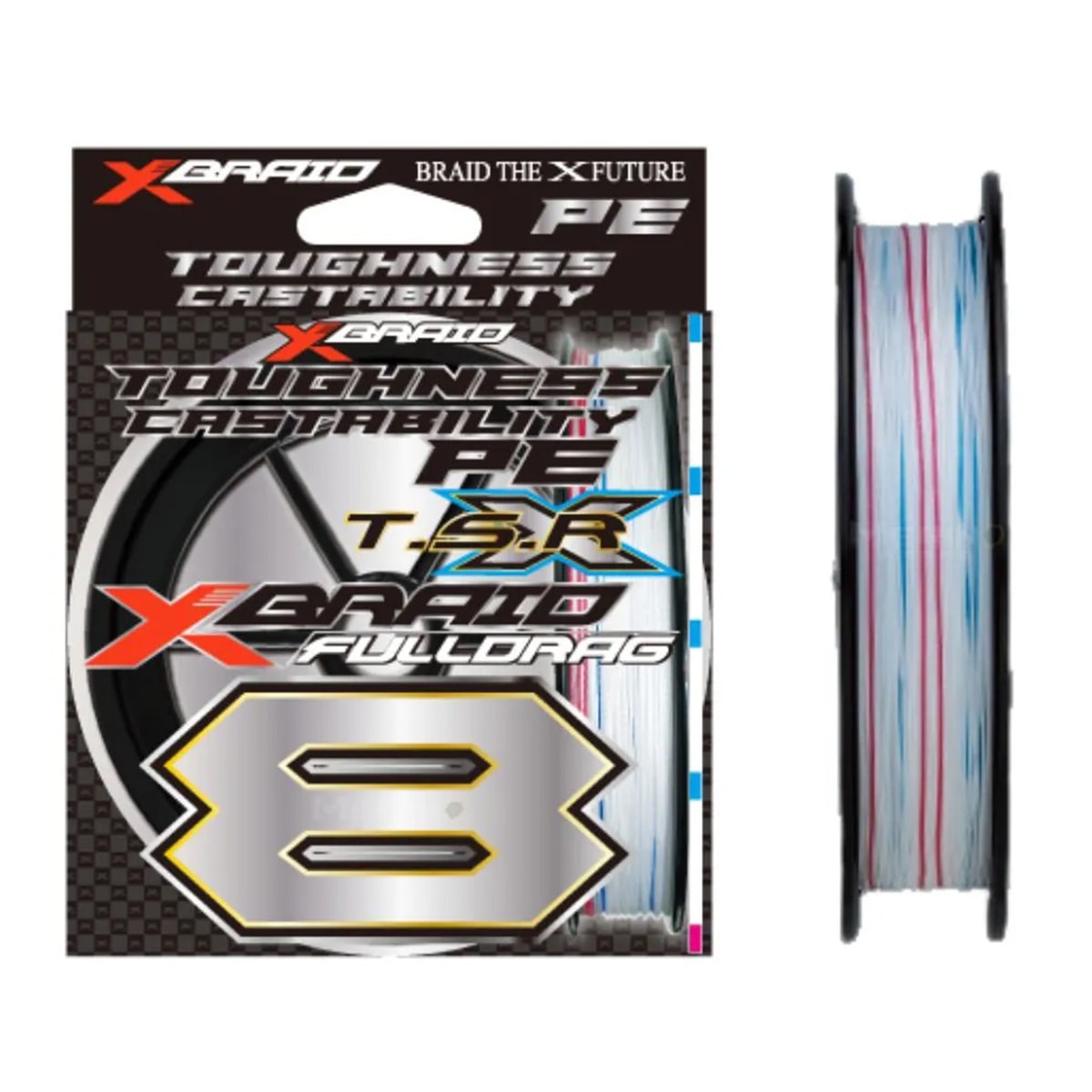 Linha X-Braid FullDrag X8 T.S.R PE #4 70lb C/300m - Sugoi Big Fish