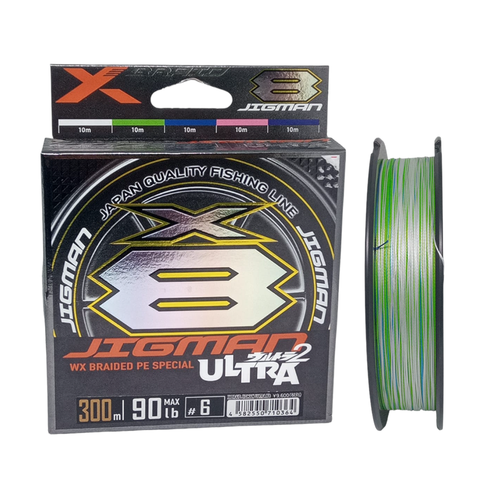 Linha X-Braid Ultra 2 Jigman X8 #6 90lb 300m - Sugoi Big Fish