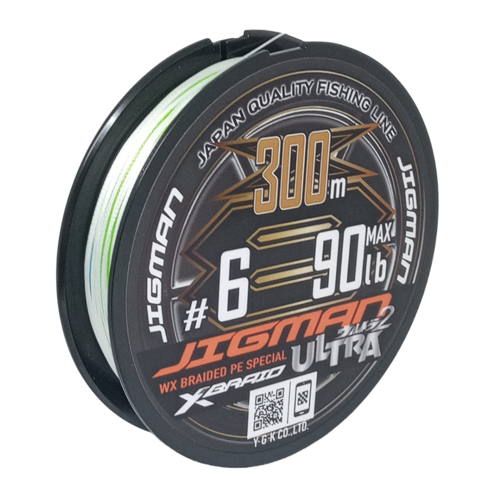 Linha X-Braid Ultra 2 Jigman X8 #6 90lb 300m - Sugoi Big Fish