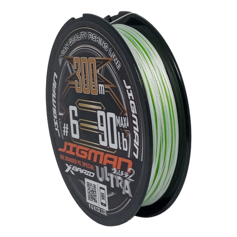 Linha X-Braid Ultra 2 Jigman X8 #6 90lb 300m - Sugoi Big Fish