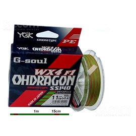 Linha YGK G-Soul Ohdragon WX4 F1 1.2 18,5lb 150m