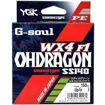 Linha Ygk G Soul Ohdragon Wx4 F1 1 5 22 5lb 150m Linha Ygk G Soul Ohdragon Wx4 F1 1 5 22 5lb 150m