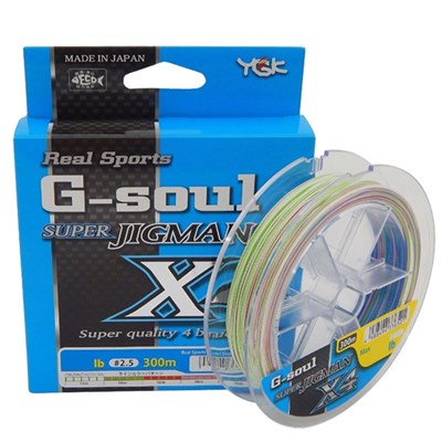 Linha YGK Real Sports G-Soul Super Jig Man X4 PE 2 (30lb) 300m