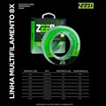 Linha Zeeo Multi X8 150m Verde Fluor 0,31mm