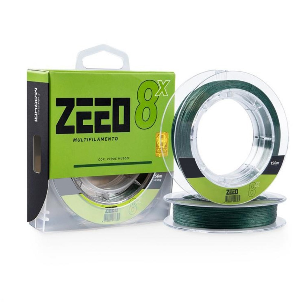 Linha Zeeo Multi X8 150m Verde Musgo 0,20mm