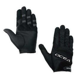 Luva Shimano Ocea Stretch malha 3D - GL-245P - Tam XL - Cor Preto Luva Shimano Ocea Stretch malha 3D - GL-245P - Tam XL - Cor Preto