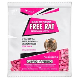Sachê Haxea Free Rat Isca Raticida Peletizada 25g