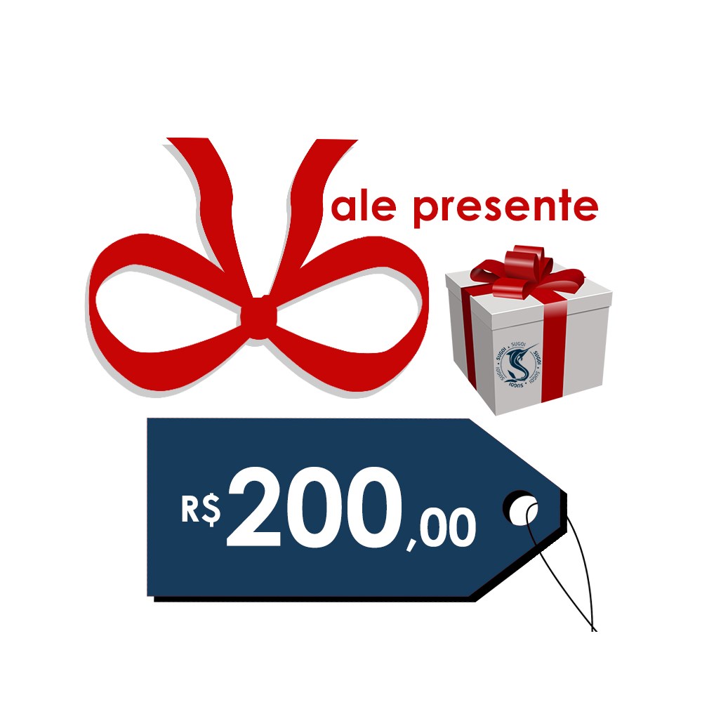 Vale presente Digital R$ 200,00